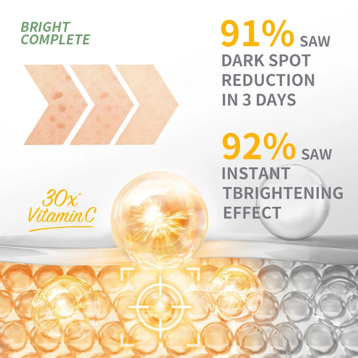 Garnier Bright Complete 30x Sérum Vitamine C et Niacinamide pour un teint éclatant et réduire les cicatrices d'acné - 30 ml