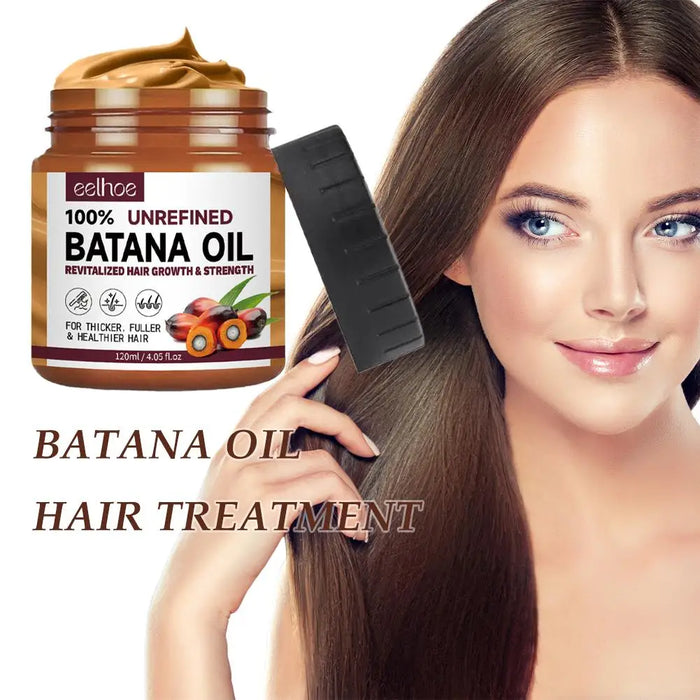 Organic Batana Oil Hair Mask - 100% Pure Treatment for Hair Growth, Nourishment, Strength and Break Prevention