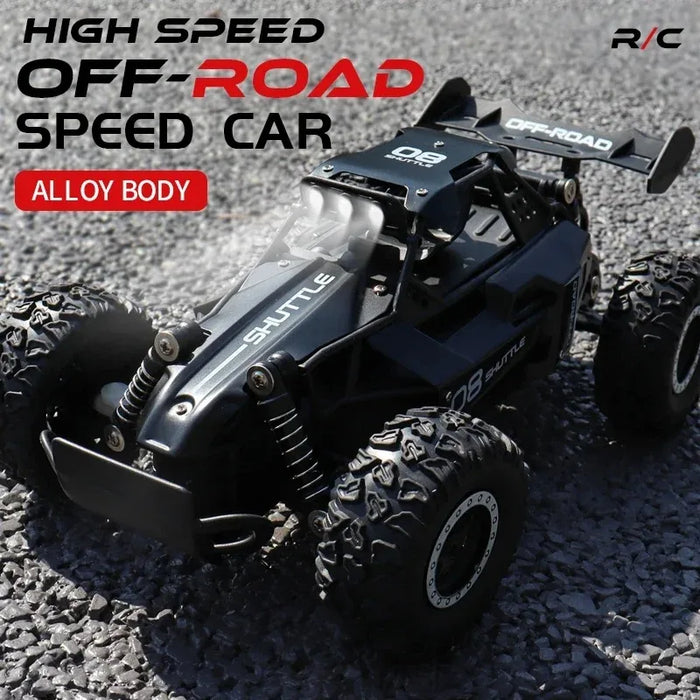 Nouvelle voiture RC 1:16 2WD avec lumière LED 2.4G 20 KM/H haute vitesse tout-terrain escalade télécommande voiture jouet cadeaux pour garçons filles enfants