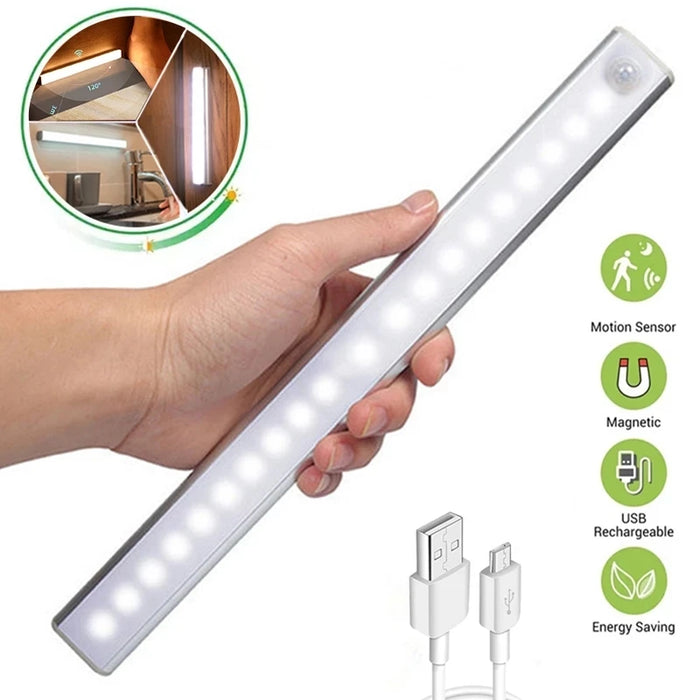 Luz nocturna LED inalámbrica con sensor de movimiento para cocina, dormitorio, armario, escaleras e iluminación de fondo