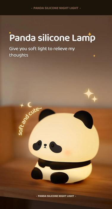 Cozy Panda Nachtlampe – Stilvolle LED-Beleuchtung für Kinder- und Schlafzimmer