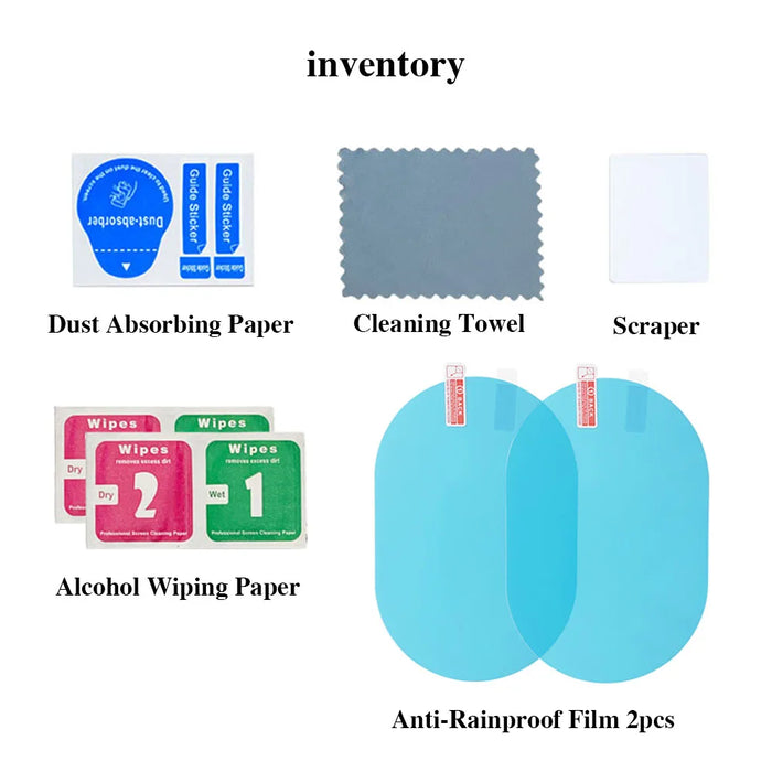 2er-Pack Universal-Regenschutz für Rückspiegel – beschlag- und blendfreie Schutzfolie für die Außenseite des Autos