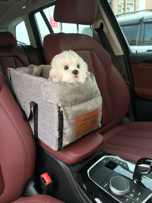 Housse de siège surélevée pour petit animal de compagnie, caisse de voyage étanche et axée sur la sécurité pour voiture