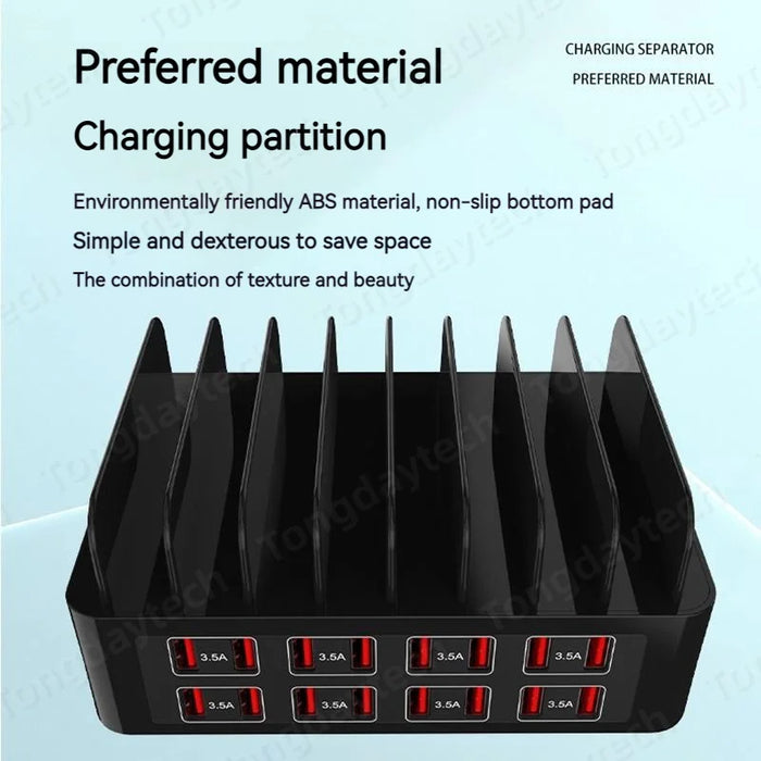 Chargeur rapide 150 W avec 16 ports USB – Station de charge universelle pour iPad, iPhone 14/13, Samsung S22, Xiaomi et tablettes