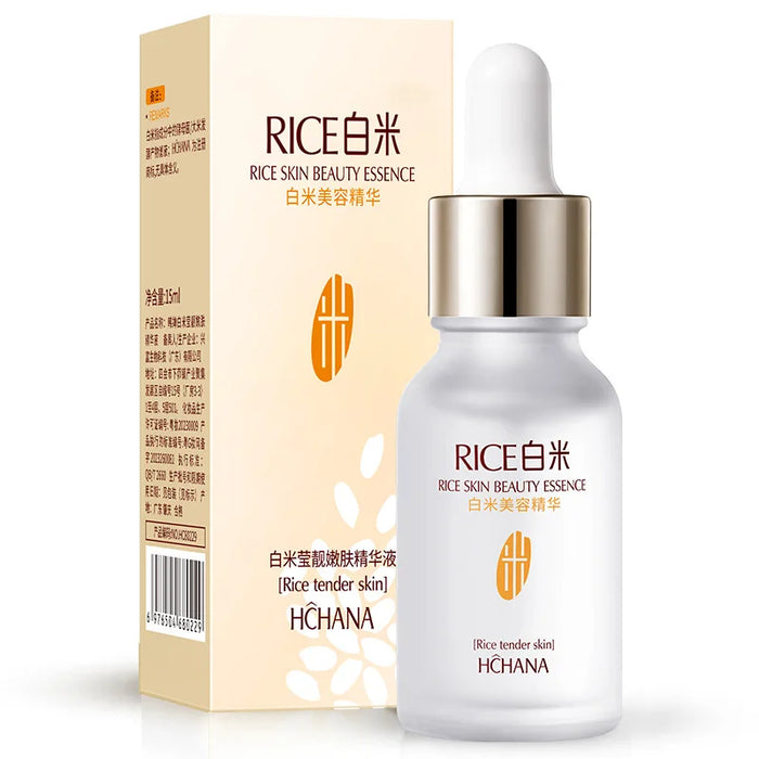 Neues White Rice Whitening Serum für das Gesicht – Feuchtigkeitscreme gegen Falten und Alterung, Behandlung von feinen Linien und Akne, Hautpflege