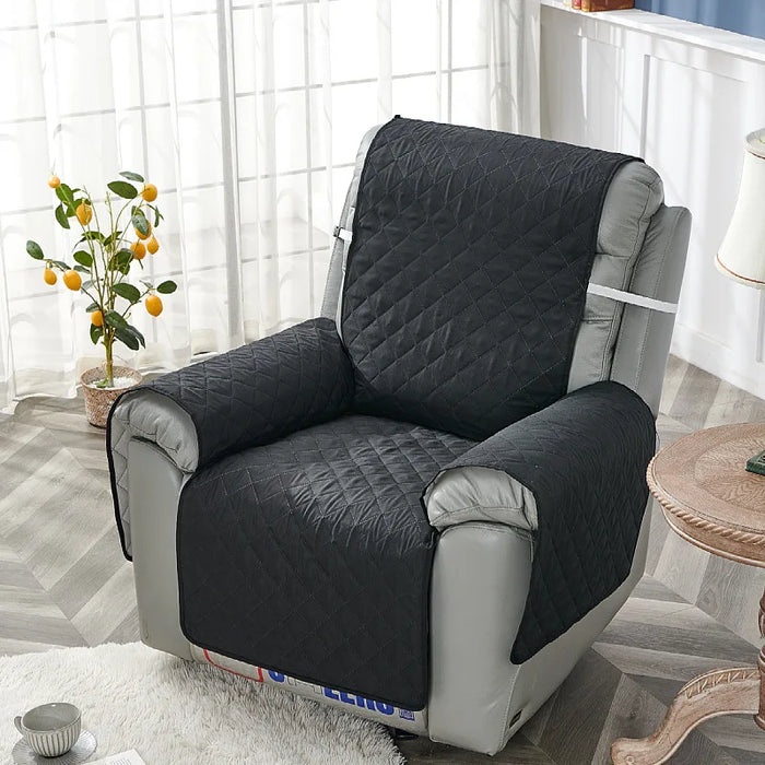 Housse de canapé matelassée pour fauteuil inclinable - Protection pour animaux et enfants avec fonction antidérapante