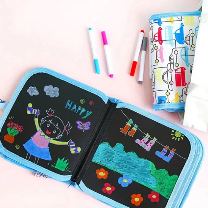 Ensemble de peinture magique pour enfants, jouets éducatifs pour enfants avec livres de coloriage et peintures au crayon à l'eau patinée