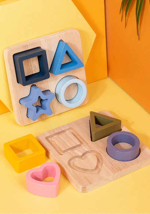 Puzzle enfant Montessori en silicone - Formes géométriques et jeux de puzzle pour l'éducation et l'apprentissage, Silicone de qualité alimentaire