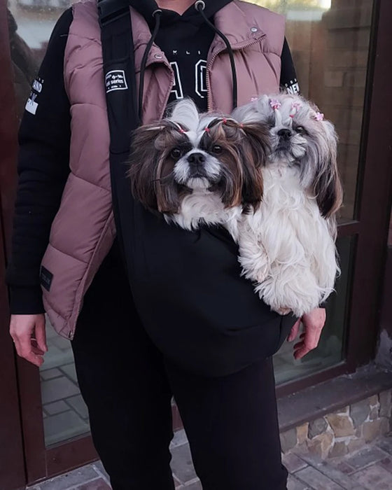 Transportín para perros ajustable para viajes al aire libre: cabestrillo para cachorros y perros pequeños, bolso de mano Corgi para un transporte cómodo