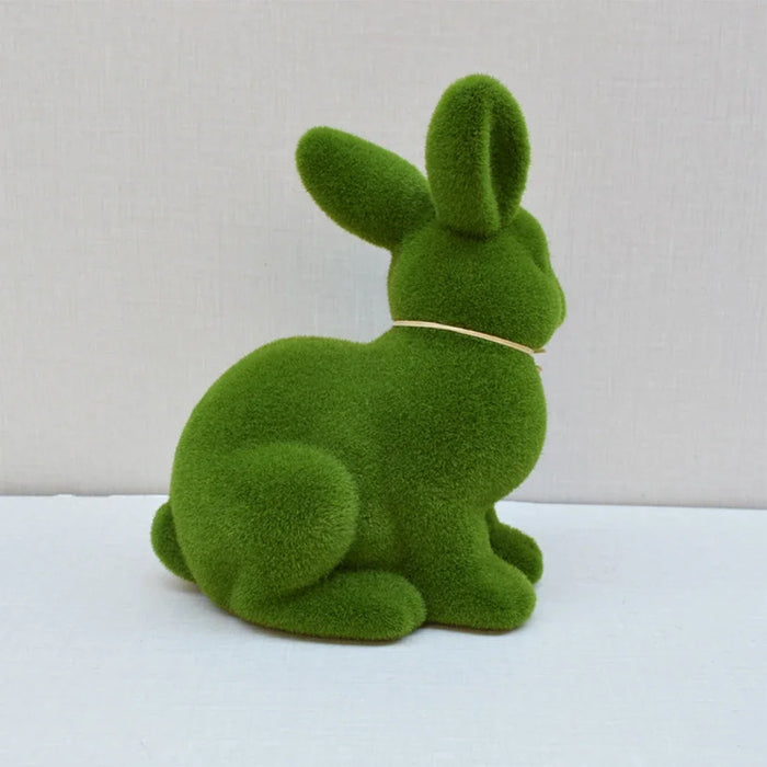 Figurine de lapin en mousse de Pâques - Lapin de Pâques décoratif en mousse artificielle pour bureau - Décoration de Pâques 2024