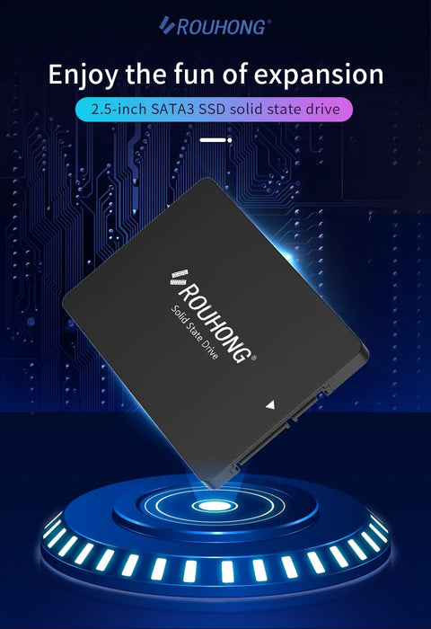 ROUHONG SATA3 SSD 1TB 128GB 256GB 120GB 480GB 512GB Unidad interna de estado sólido 240GB para computadora portátil y de escritorio