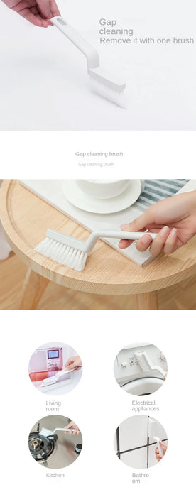 Brosse de nettoyage polyvalente pour le remplissage et les rainures des fenêtres – Outils pratiques pour le coin de la maison.