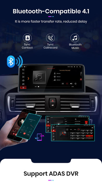 Junsun sans fil CarPlay et Android Auto autoradio pour BMW 1 2 3 4 F20 F21 F22 F30 F31 F32 F33 F34 F36 multimédia GPS 2din