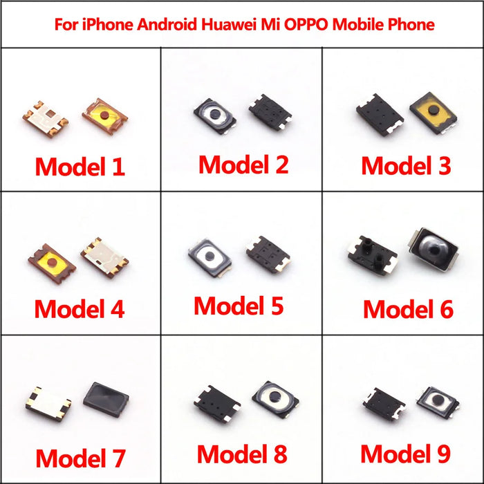 10 Pack Tactile Micro Switch - SMD On/Off Push Buttons for Smartphones and Mobile Devices