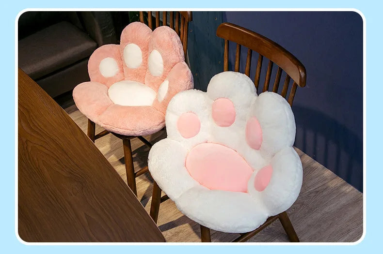 Pouf pied de chat pour des moments élégants - Coussin d'assise doux et charmant