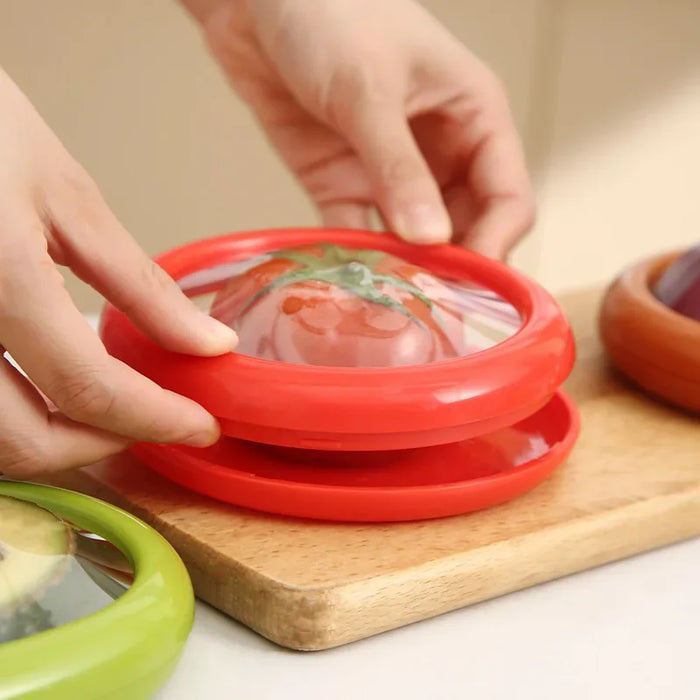 Stockage fruits et légumes avec voûte avocat - Boîte de rangement et outil de couverture pour la cuisine