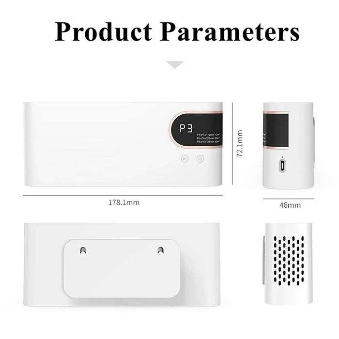 Générateur d'ozone innovant 2024 – Solution efficace de purificateur d'air et de désinfection pour votre maison, combat les odeurs désagréables dans les toilettes, la cuisine et les zones pour animaux de compagnie.