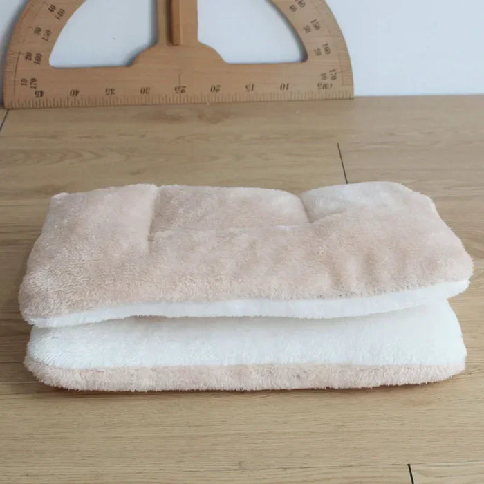 Cama de franela para perros y gatos: colchoneta gruesa para dormir y manta para cachorros y gatitos, adecuada tanto para perros pequeños como grandes