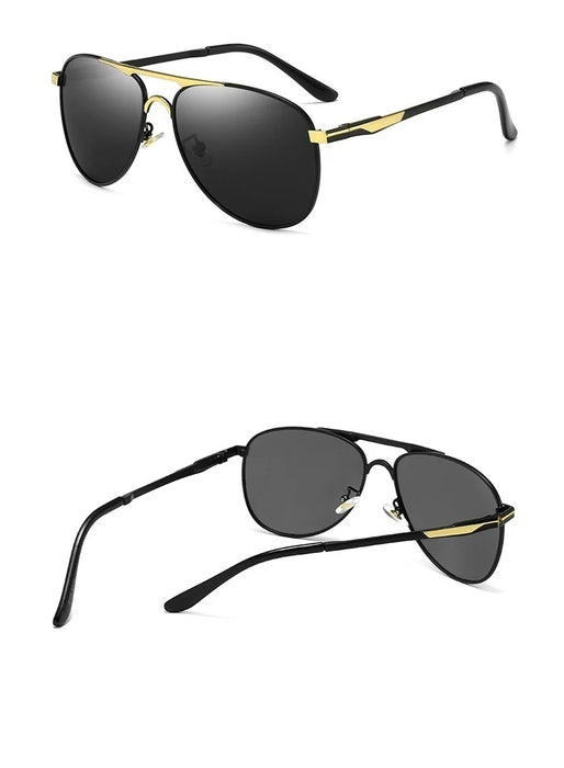 Polarisierte Luxus-Pilot-Sonnenbrille für Damen und Herren – Retro-Design für Autofahren, Angeln und Outdoor-Aktivitäten – UV400-Schutz