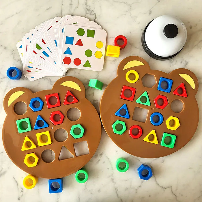 Colorful Geometric Puzzle Game for Early Education and Interactive Play