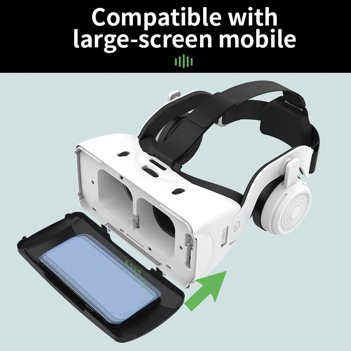 Lunettes de réalité virtuelle IMAX, film 3D à grande échelle, boîte en carton Google VR, Support de tête pour Smartphone, Joystick de jeu