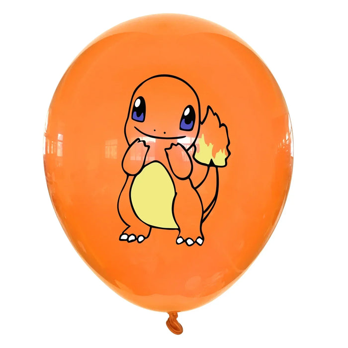 Ensemble de ballons en latex Pokémon Pikachu avec Pikachu, Carapuce et Salamèche – Décorations de fête d'anniversaire et de fête pour enfants