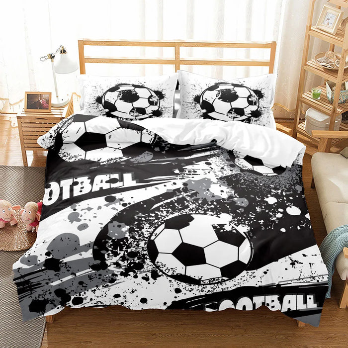 Juego de cama Passionate Football King, Queen, doble, matrimonial, individual, tamaño individual para niños