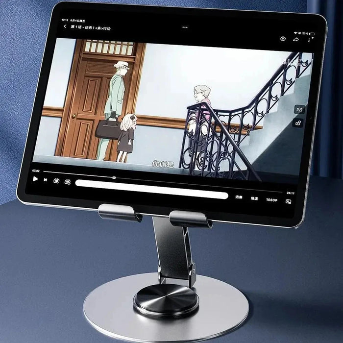 Soporte universal portátil para tableta de aleación de aluminio para iPad y iPhone - Soporte ajustable y flexible para teléfonos móviles y tabletas