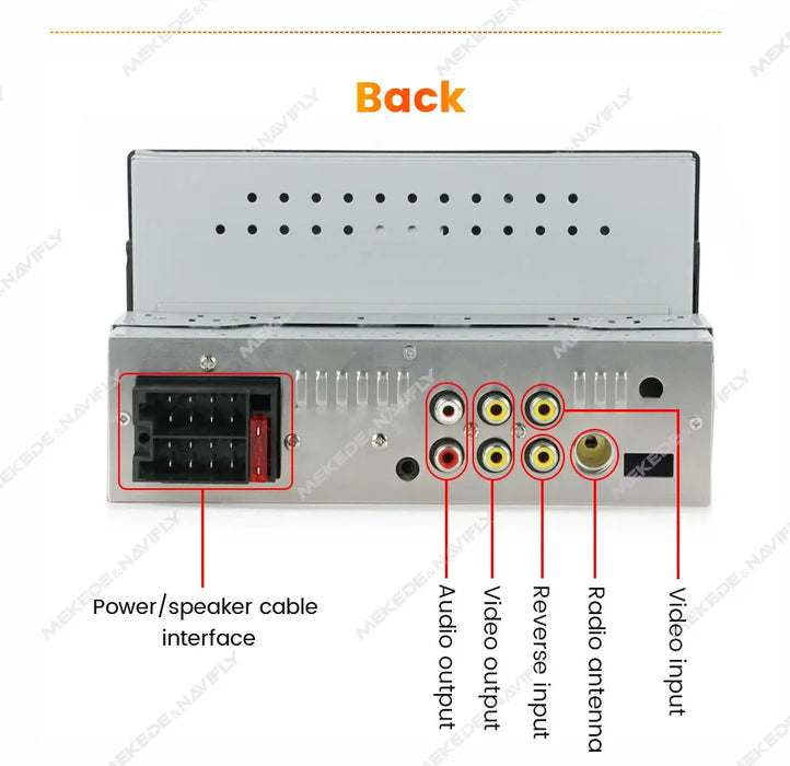 Navifly ND2 universel 1Din autoradio stéréo 7 pouces HD écran tactile lecteur multimédia BT Autoaudio FM récepteur miroir lien moniteur