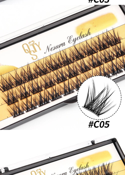 DIY Eyelash Cluster Segmented 50D/60D/80D Dramatic and Natural False Eyelashes Volume Makeup Extensions