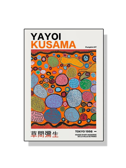 Yayoi Kusama – affiche d'art mural avec fleurs de citrouille, peinture sur toile abstraite imprimée pour décoration de maison moderne