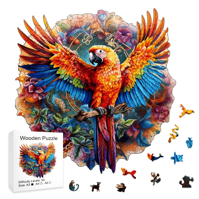 Magnifique puzzle en bois colibri - Décoration parfaite pour la maison et cadeau de Noël - Puzzle créatif pour adultes et enfants