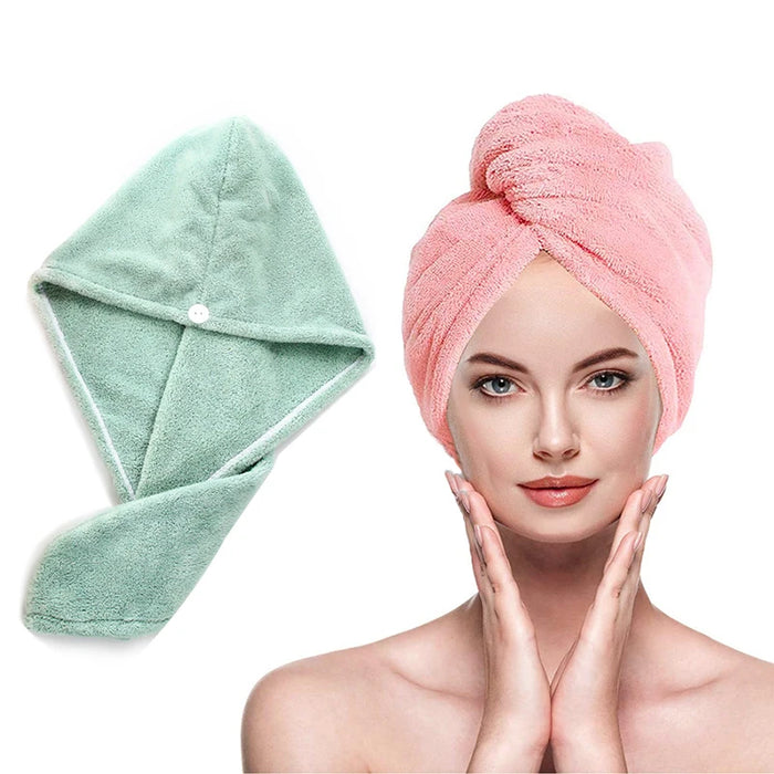 Sèche-cheveux magique en microfibre, serviette à séchage rapide pour femmes, caractéristique principale du bonnet de bain absorbant l'eau