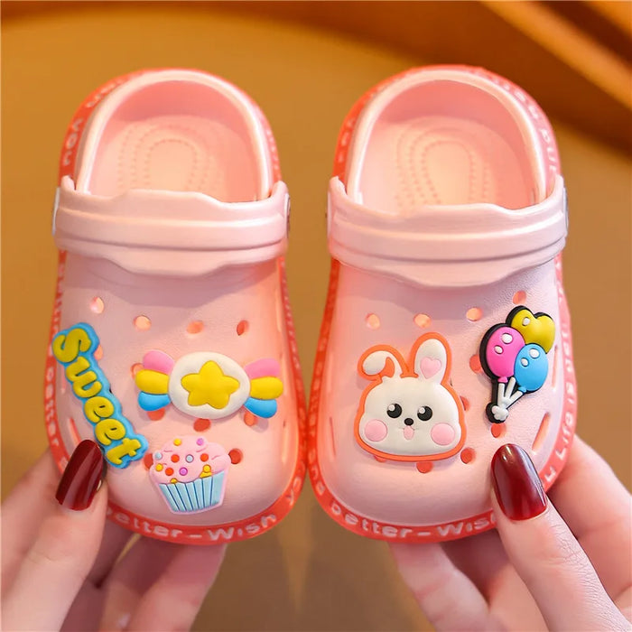 Sandales et pantoufles de personnages de dessins animés pour enfants - Chaussures d'intérieur douces et antidérapantes pour garçons et filles