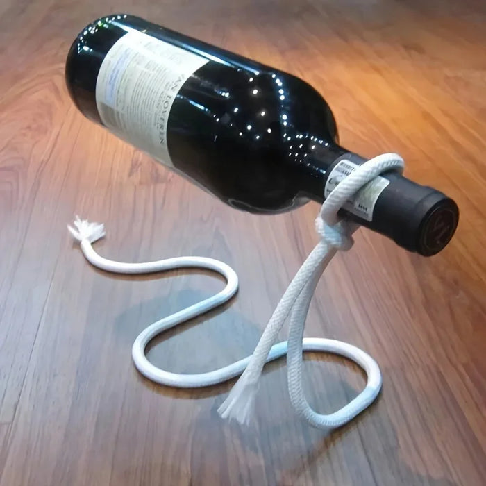 Support à bouteilles de vin créatif avec personnalité, porte-whisky en corde, chaîne suspendue à boucle serpent, décoration de maison et idées cadeaux