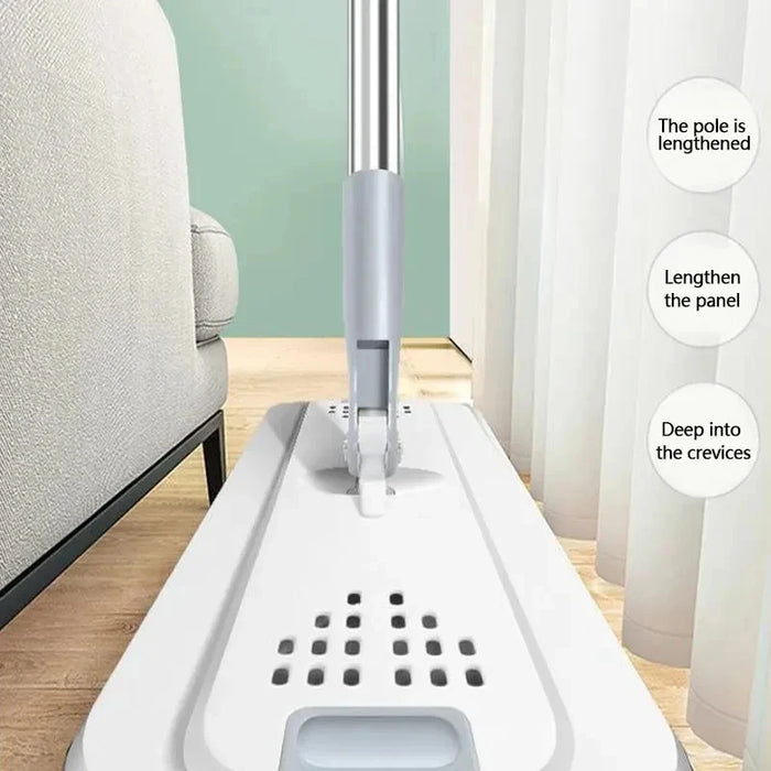 Nouvelle vadrouille mains libres réglable pivotante pour le nettoyage des sols et outil de nettoyage pour la décoration intérieure en acier inoxydable