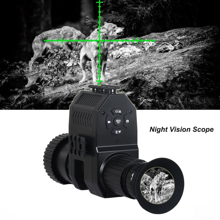 Megaorei Jagdfernglas mit Nachtsicht, Monokularoptik und Infrarotkamera für Fotografie und Videoaufzeichnung 200–400 m im Dunkeln NK007