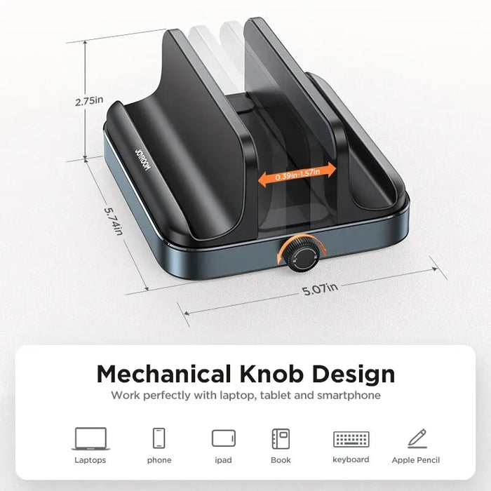 Joyroom Vertikaler Laptopständer mit verstellbarem Dock für MacBook/Samsung/HP/Dell – Schreibtisch-Telefonhalter