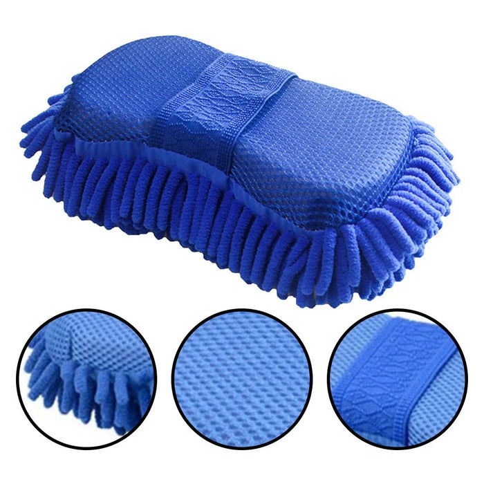 Esponja de chenilla de microfibra para lavado de coches, cepillo de lavado, limpiaparabrisas, guantes para el cuidado del coche y accesorios de peinado