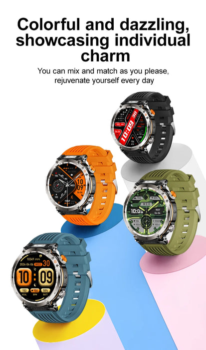 NAMOFOTO New Smartwatch 1.7'' Fashion Watch for Men and Women with Fitness Functions and LED Light