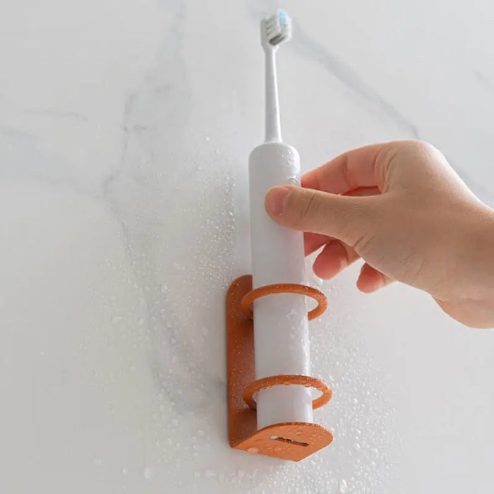 Porte-brosse à dents avec dentifrice, rasoir et distributeur pour montage mural - Accessoires de salle de bain