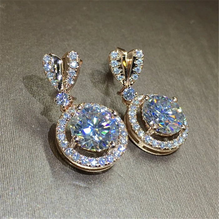 Boucles d'oreilles remplies d'or véritable 14 carats pour femme – Boucles d'oreilles créoles intemporelles en or rose