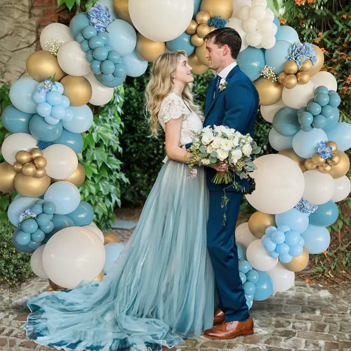 Kit de arco de guirnalda de globos para decoración de bodas y fiestas de cumpleaños para niños y adultos, bolas de látex para baby shower y revelación de género