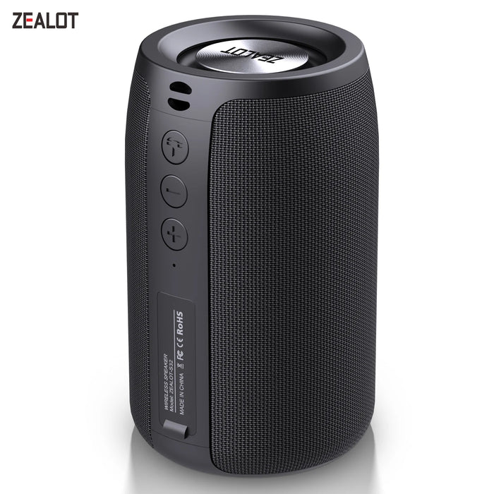 ZEALOT S32 Mini haut-parleur Bluetooth Portable caisson de basses HIFI haut-parleur sans fil avec Support Radio FM TF, TWS, USB