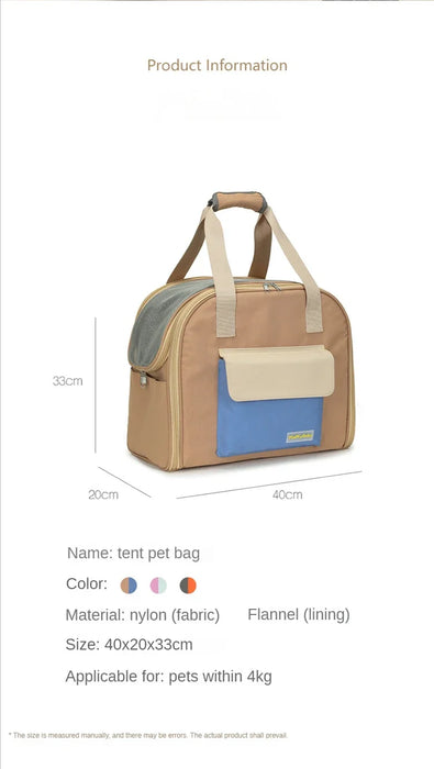 Bolsa transportadora para gatos de viaje - Mochila con túnel expandible y múltiples correas para hombros para perros