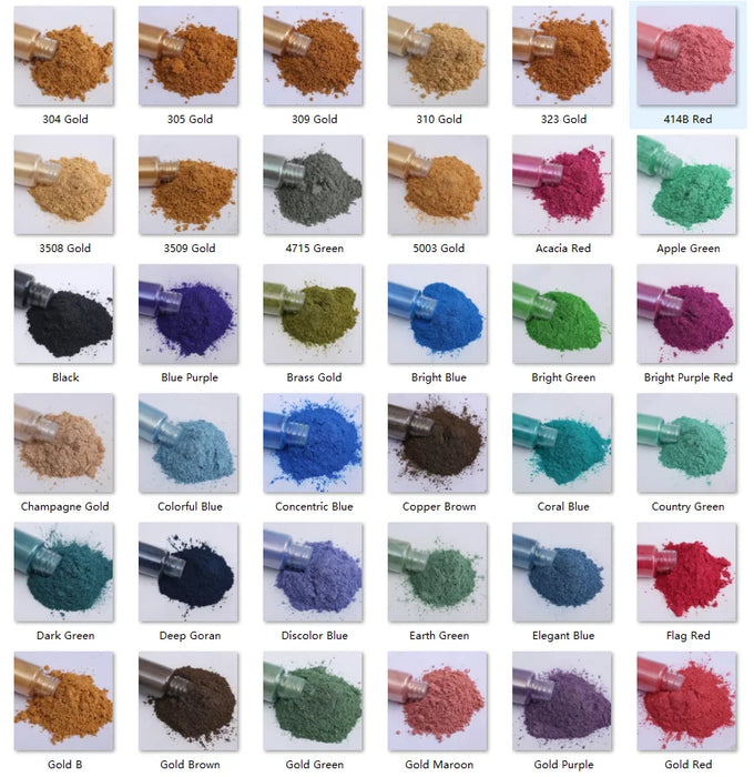 Vibrant Mica Powder Pigments for Nail Art, Glitter Crafts, Soap Making, Epoxy Resin, Eyeshadow, Lipstick, and Car Paint