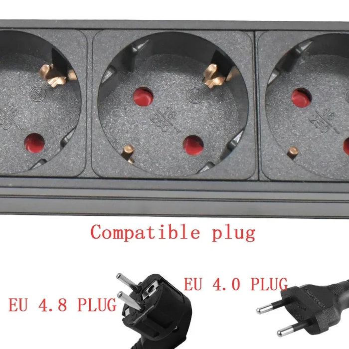 PDU-Stromverteiler mit Schuko, Powerlink-Box, Audioverstärker, 3P Aviation Powercon-Anschluss, 2–11 AC, EU/Korea, 4,8/4,0-Standardausgang