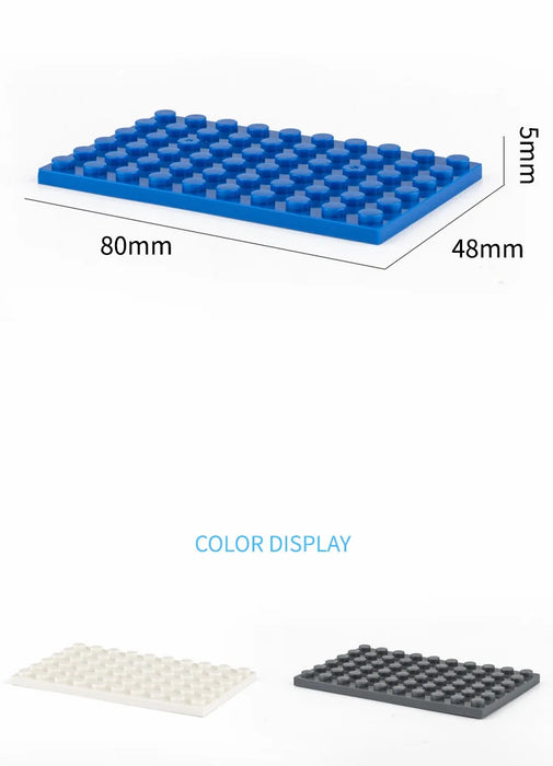 Petits blocs de construction 3033 6x10, 5 pièces, pour jeu créatif, compatibles avec Lego et autres systèmes de construction