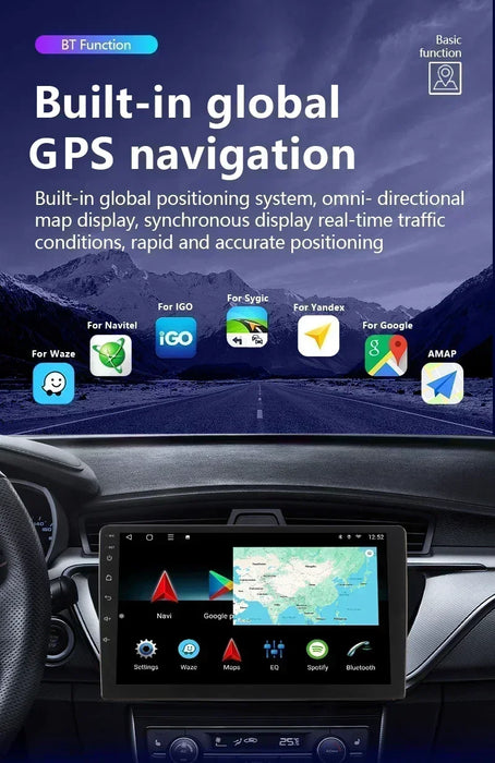 BOSSCAR sans fil GPS FM autoradio 2Din Android Carplay universel 7 "9" 10 "écran tactile multimédia lecteur vidéo MP5 MP4 autoradio