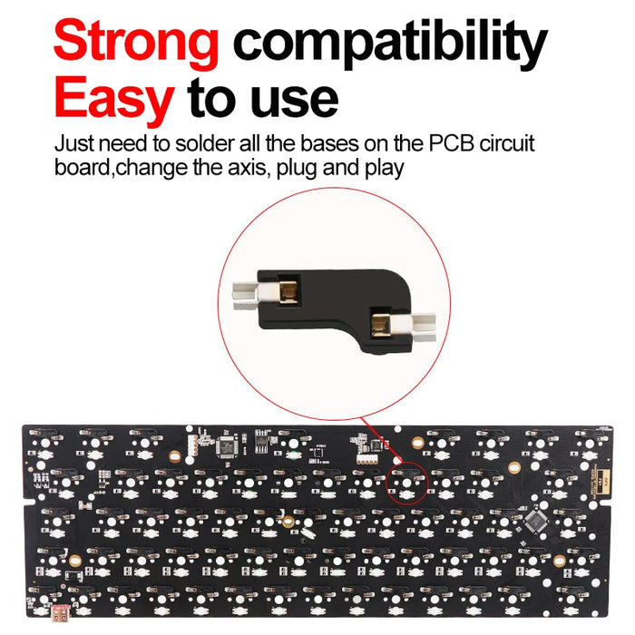 Conectores hembra PCB Kailh intercambiables en caliente CPG151101S11 - 110/90 piezas para interruptores Outemu y Cherry MX en teclados mecánicos